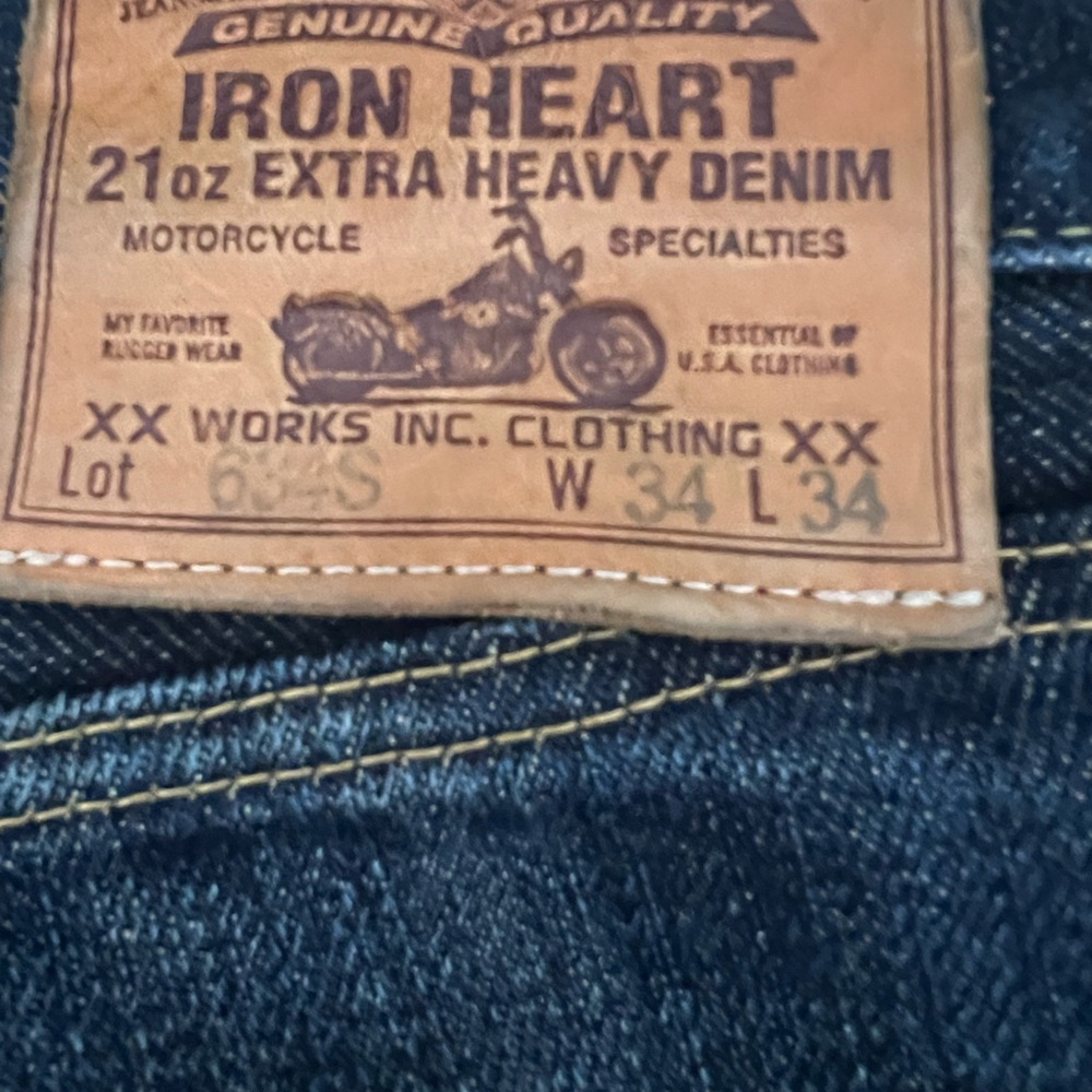 Iron Heart 634S 21oz. Extra Heavy Denim - Picture 3 of 7